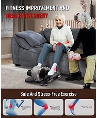 Harison Under Desk Elliptical with Lcd Display, 12-Level Speed Leg Exerciser (Hrm-E305)