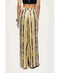Nocturne Women's Striped Wide-Leg Pants