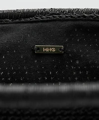 Mango Women's Lurex Clutch Bag