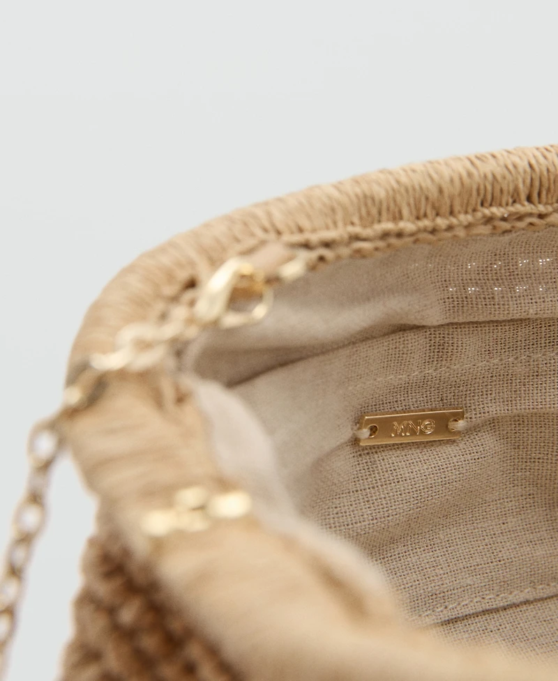 Mango Women's Natural Fibre Handbag