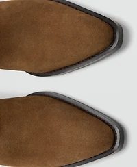 Mango Women's Suede Block-Heel Boots