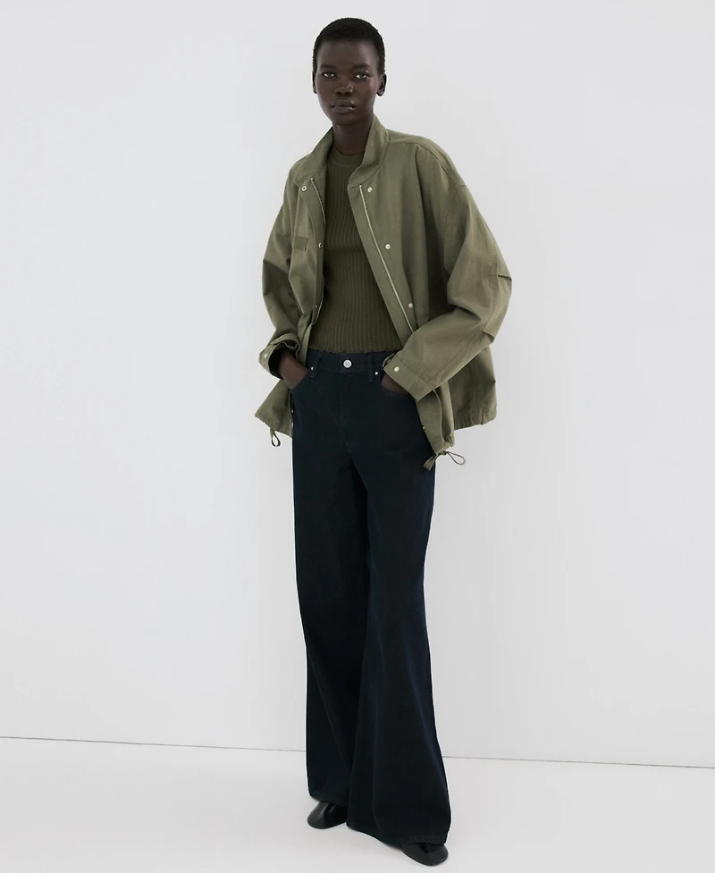 Mango Women's Pockets Cotton Jacket