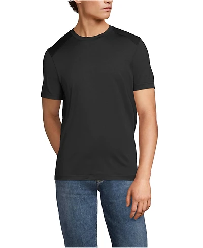 Lands' End Women's Men's Rapid Dry Short Sleeve Modern Fit Tee