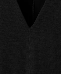 Mango Women's V-Neck Ruffle Dress