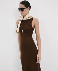 Mango Women's Fitted Midi-Dress