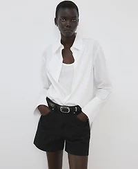 Mango Women's Straight Denim Shorts
