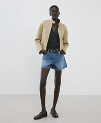 Mango Women's Straight Denim Shorts