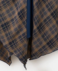 Mango Women's Check Asymmetrical Dress