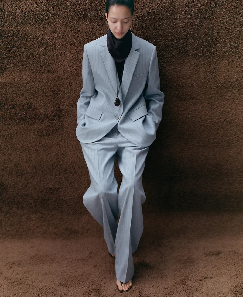 Mango Women's Pinstripe Suit Pants