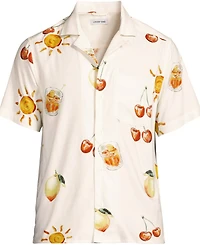 Lands' End Men's Short Sleeve Camp Collar Hawaiian Shirt