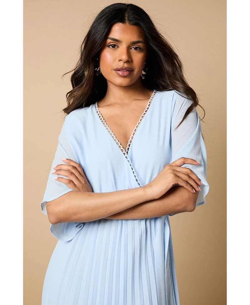 Oasis Women's Occasion Pleated Midi Dress