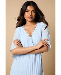Oasis Women's Occasion Pleated Midi Dress