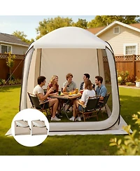 Gouun Sun Shade Sail Covers for 6 by 6 Feet Screen House Tent