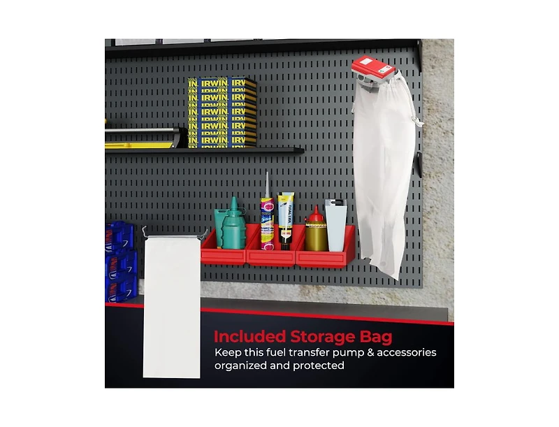 Sugift Portable Fuel Transfer Pump with Flow Control Nozzle