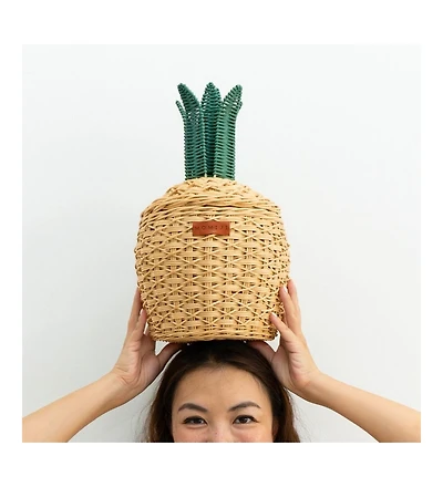 Momiji Pineapple Handcrafted Rattan Storage Basket