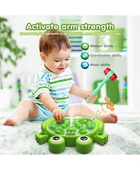 HopeRock Toys , Whack A Frog Game,with 5 Modes,45 Levels,9 Music Spray and Light-up
