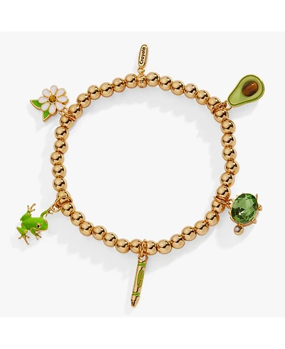 Alex and Ani Crayola Forest Green Charm Stretch Bracelet