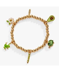 Alex and Ani Crayola Forest Green Charm Stretch Bracelet
