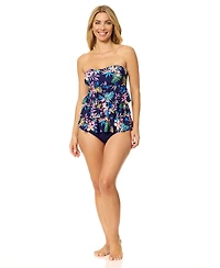 Island Escape Women's Tiered Printed Tankini Top, Macy's Exclusive