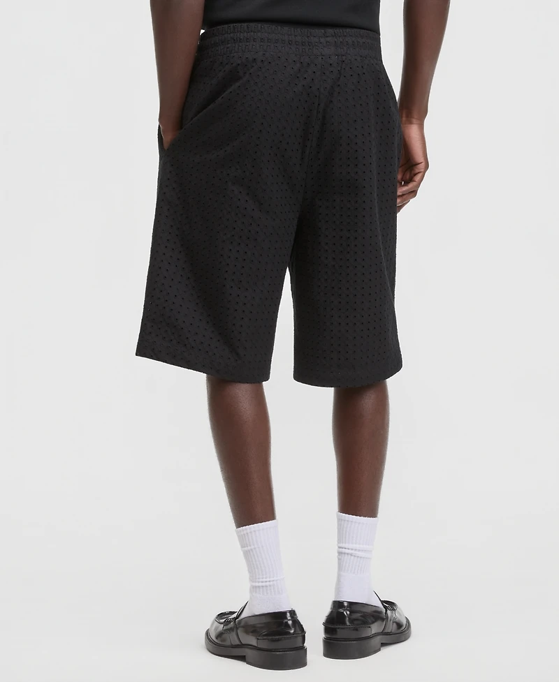 Mode of One Men's Eyelet 11" Drawstring Shorts, Macy's Exclusive