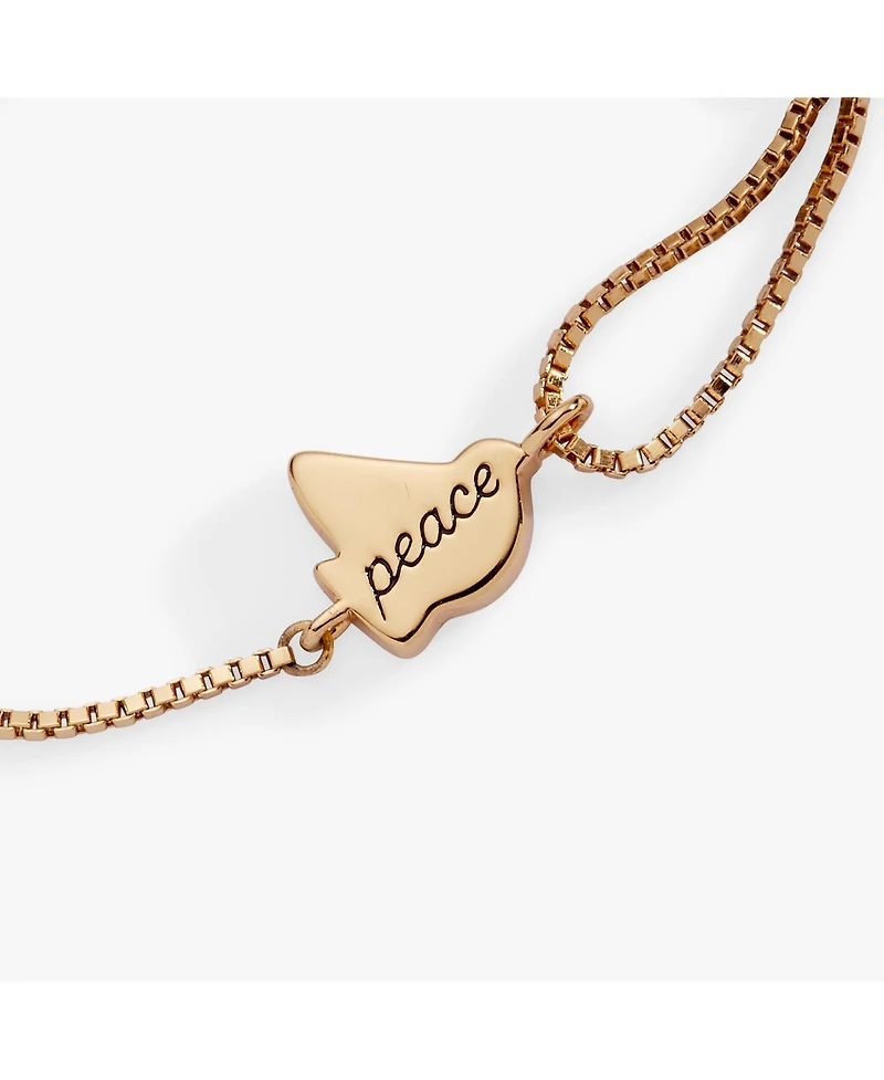 Alex and Ani Dove 'Peace' Mother of Pearl Pull Chain Bracelet