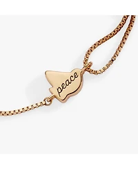 Alex and Ani Dove 'Peace' Mother of Pearl Pull Chain Bracelet