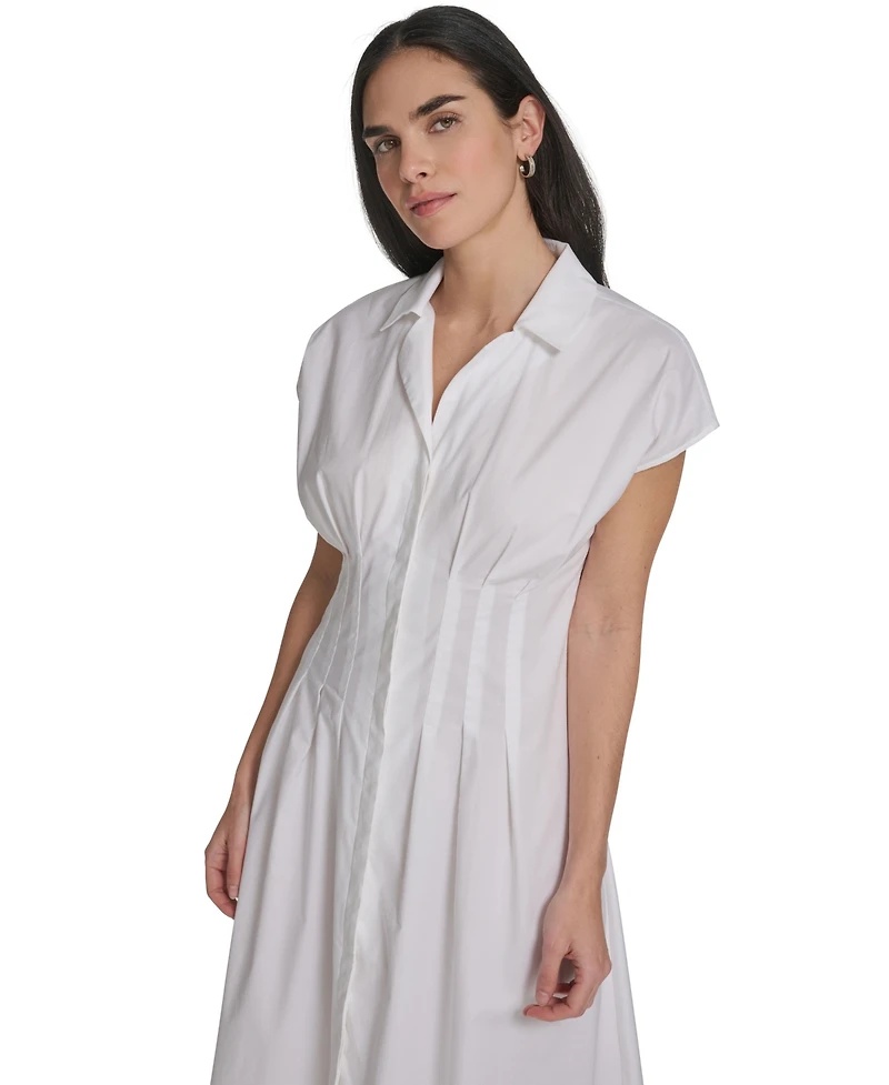 Calvin Klein Women's V Neck Midi Dress