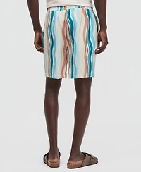 Mode of One Men's Wave Stripe 6.5" Drawstring Shorts, Macy's Exclusive