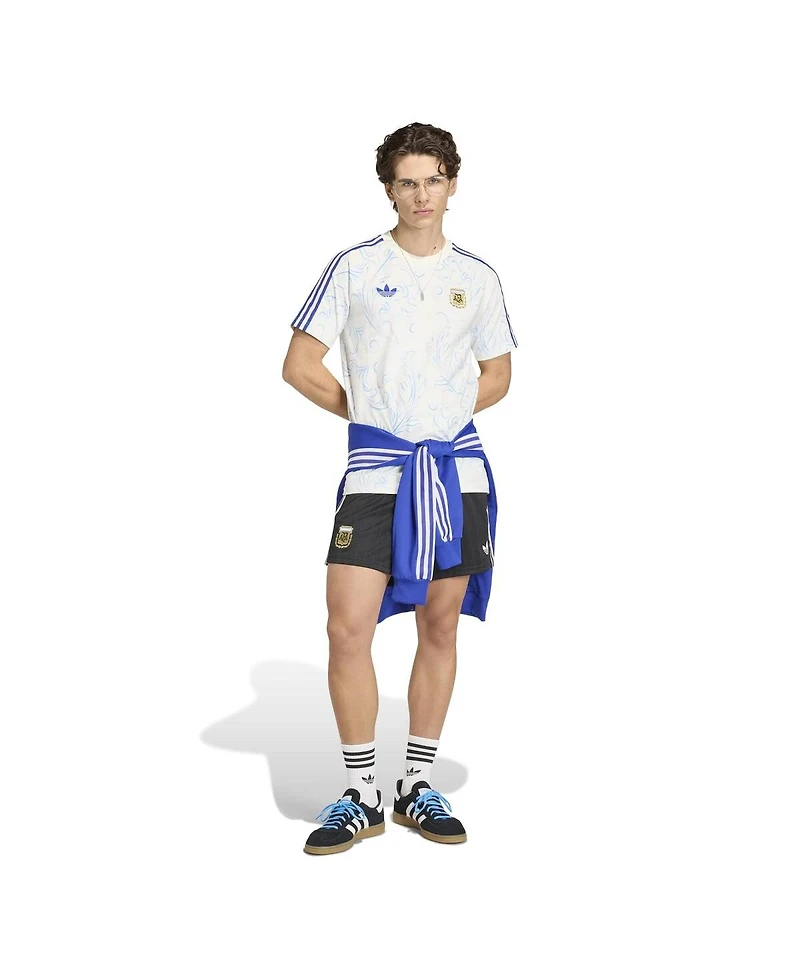 Adidas Men's White Argentina National Team All Over Printed T-Shirt
