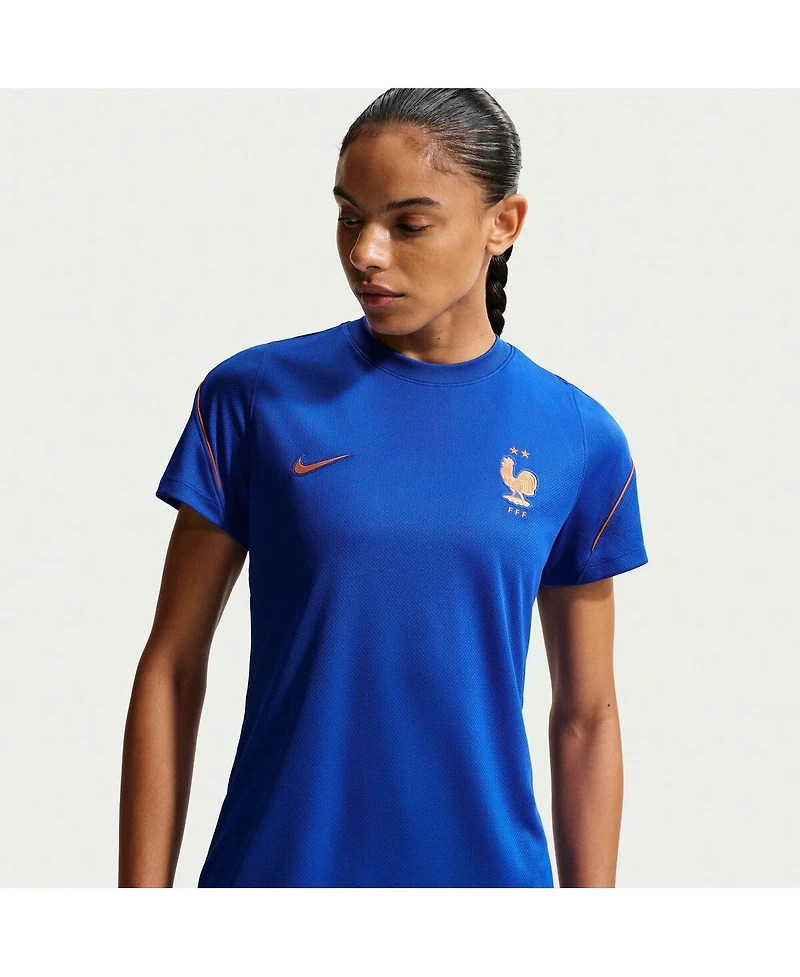 Nike Women's Blue France National Team 2026 Strike Dri-fit Top