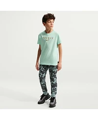 Nike Big Boys and Girls Green France National Team Wordmark T-Shirt