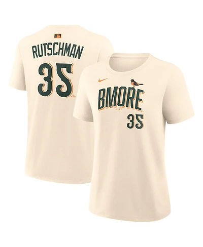 Nike Women's Adley Rutschman Cream Baltimore Orioles 2026 City Connect Name Number T-Shirt