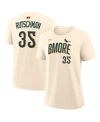 Nike Women's Adley Rutschman Cream Baltimore Orioles 2026 City Connect Name Number T-Shirt