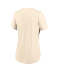 Nike Women's Natural Milwaukee Brewers 2026 City Connect Team Phrase Lockup Tri-Blend T-Shirt