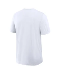 Nike Men's White Los Angeles Dodgers Authentic Collection Early Work Tri-Blend Dri-fit T-Shirt