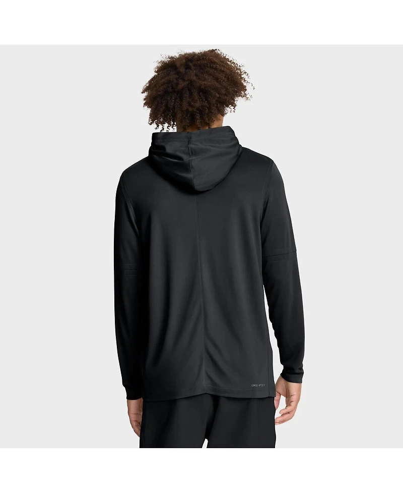 Nike Men's Black San Francisco Giants Authentic Collection Dri-fit Long Sleeve Hooded T-Shirt