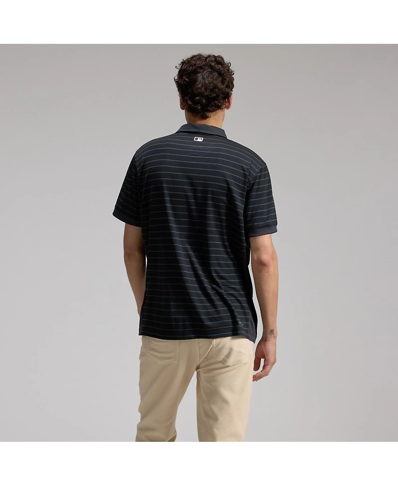 Nike Men's Black Arizona Diamondbacks Authentic Collection Striped Victory Dri-fit Polo Shirt