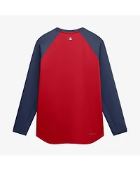 Nike Men's Red Boston Sox Authentic Collection Raglan Dri-fit Sweatshirt