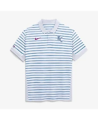 Nike Men's White Kansas City Royals 2026 Connect Authentic Collection Striped Victory Dri-fit Polo Shirt
