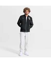 Nike Men's Black Chicago White Sox Authentic Collection Dugout Relaxed Full-Zip Bomber Jacket