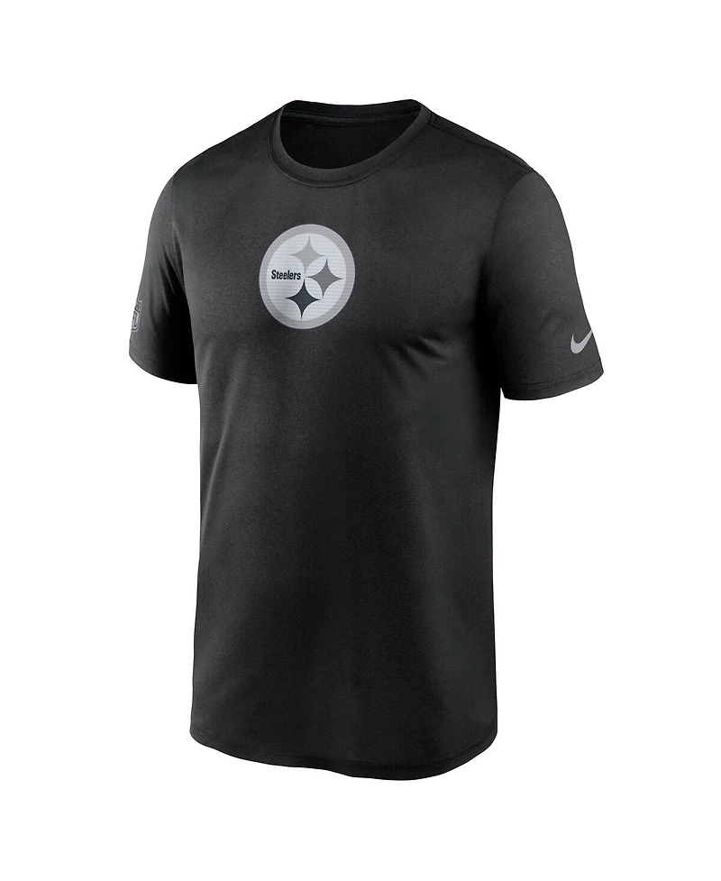 Nike Men's Black Pittsburgh Steelers Sideline Lead The Charge Legend Dri-fit T-Shirt