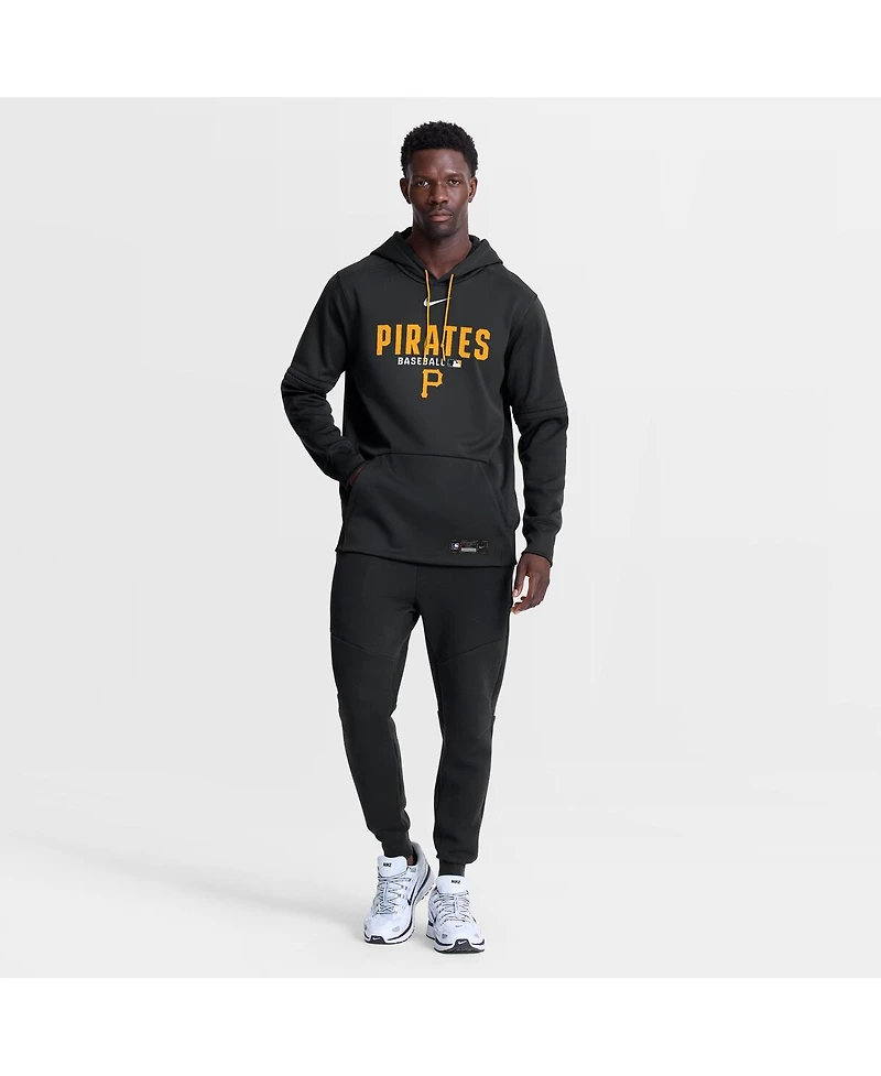 Nike Men's Black Pittsburgh Pirates Authentic Collection Therma-fit Hoodie