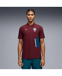 Puma Men's Maroon Portugal National Team Tech Polo Shirt