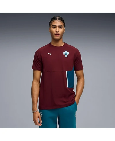 Puma Men's Maroon Portugal National Team Tech Pocket T-Shirt
