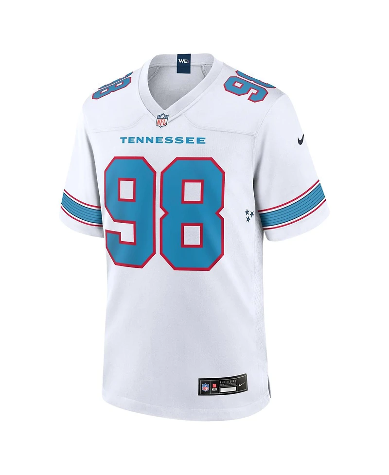 Nike Men's Jeffery Simmons White Tennessee Titans Game Jersey