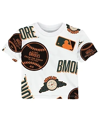 Outerstuff Toddler White Baltimore Orioles 2026 City Connect Game Day T-Shirt