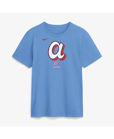 Nike Men's Light Blue Atlanta Braves 2026 City Connect Large Logo T-Shirt