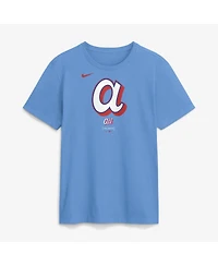 Nike Men's Light Blue Atlanta Braves 2026 City Connect Large Logo T-Shirt