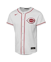 Nike Big Boys and Girls Elly De La Cruz White Cincinnati Reds Home Replica Player Jersey