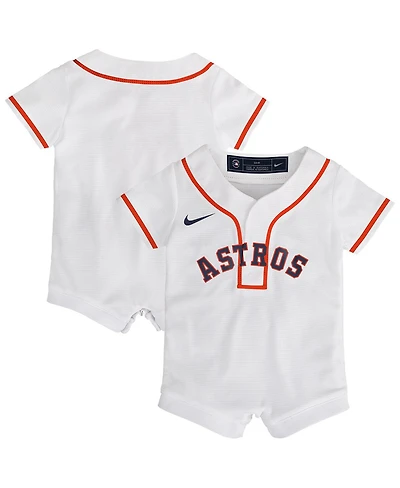 Nike Baby Boys and Girls White Houston Astros Home Replica Romper Jersey